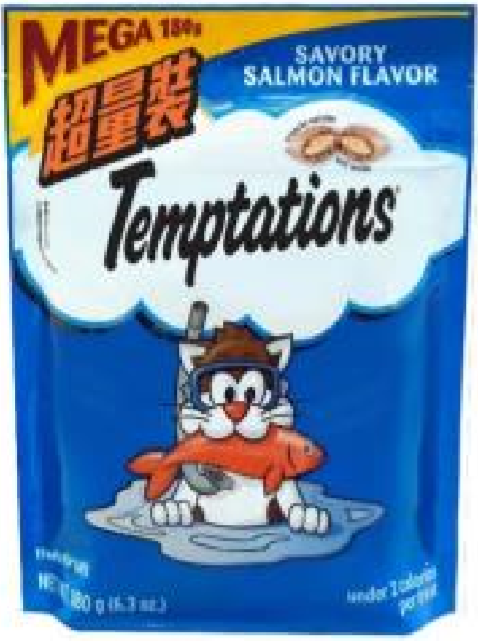 TEMPTATIONS貓小食 三文鱼味 超量装 180g