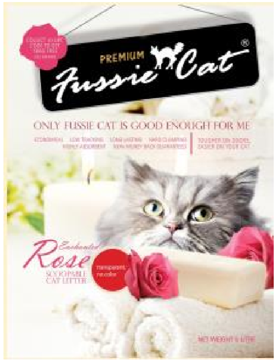 Fussie Cat 高窦貓矿物貓砂 Rose 玫瑰味 5L