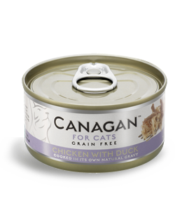 Canagan 貓用无谷物鸡肉+鸭肉配方罐头 75g
