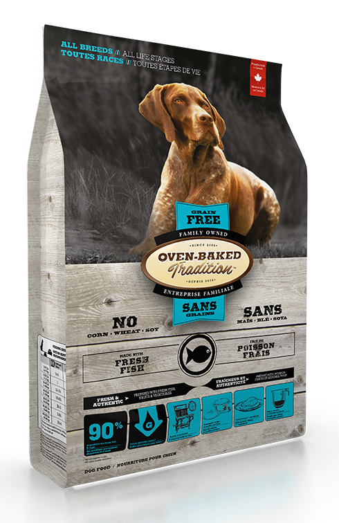 Oven-Baked 无谷物全犬 五种鱼配方 (细粒) 12.5lb