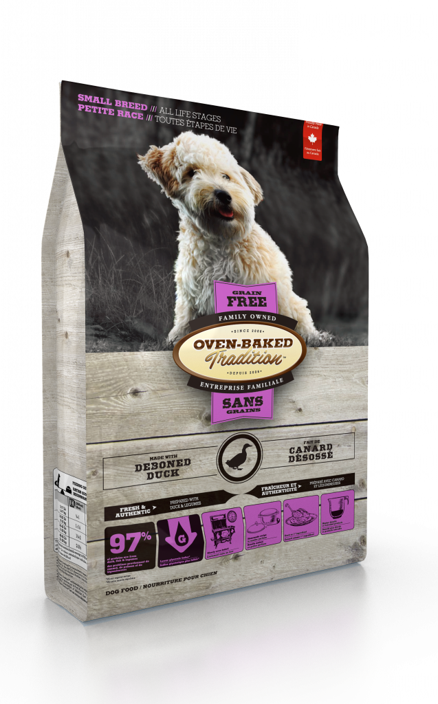 Oven-Baked 无谷物全犬 鸭肉配方 (细粒) 05lb
