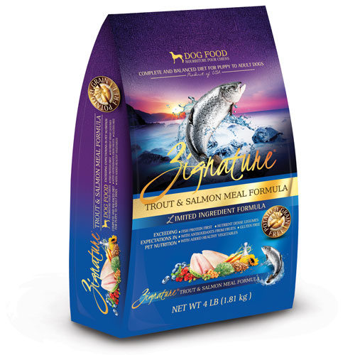 Zignature 鱒魚及三文魚配方 無穀物全犬糧 25LB