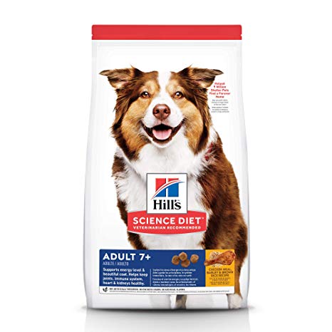 Hill's -603797 高龄犬7+鸡肉配方标準粒乾狗粮-15lb