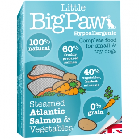 Little Big Paw 傳統三文魚、蔬菜主食餐盒 (MOUSSE) 150G x7罐(每盒)