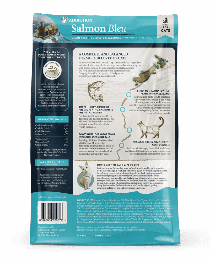 Addiction 全天然無穀物全貓配方-藍三文魚 10lb