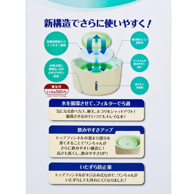 [GEX] 狗用循環式飲水機-綠色 | 1.5L