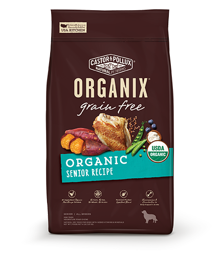Organix USDA 無穀物犬糧-有機年老犬配方 04lb