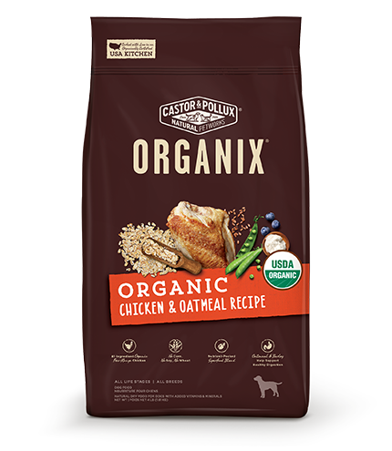 Organix USDA 穀物全犬糧-有機雞肉燕麥片配方18lb (NEW)