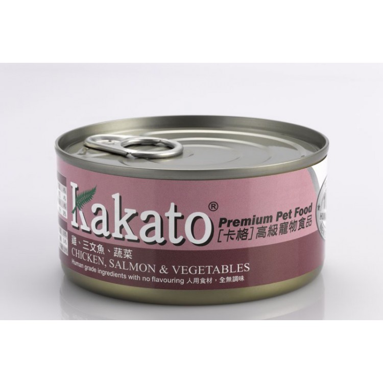 Kakato - 鸡+三文鱼+蔬菜 170g