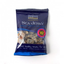 Fish4Dogs 纯鱼皮方块 (中粒) Sea Jerky Squares FF 100g