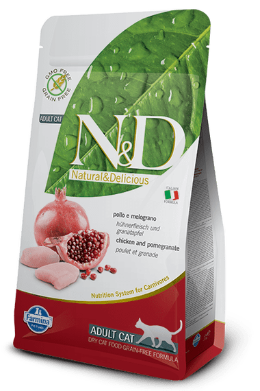 N&D CHICKEN & POMEGRANATE 無穀物成貓配方 雞肉 &石榴 1.5kg