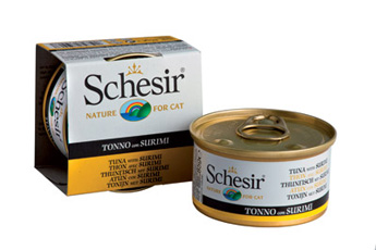 SchesiR 啫喱系列 吞拿魚及蟹肉飯貓罐頭 85g