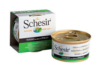 SchesiR 啫喱系列 吞拿魚及雞肉絲飯貓罐頭 85g