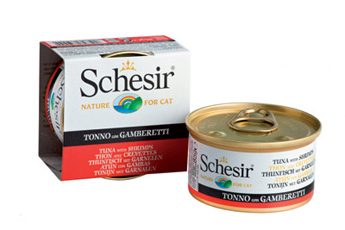 SchesiR 啫喱系列 吞拿鱼及鲜虾饭貓罐头 85g