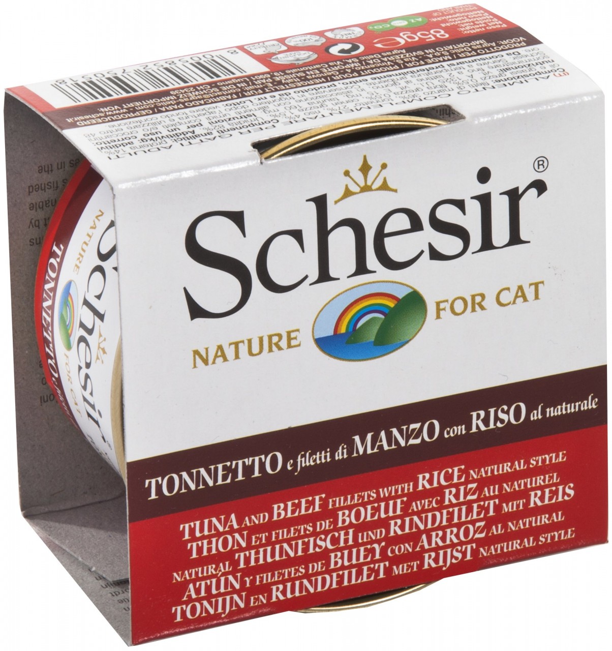 SchesiR 水煮系列 吞拿鱼牛肉饭水煮貓罐头 85g