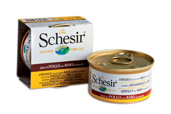 SchesiR 水煮系列 雞肉絲白飯水煮貓罐頭85g