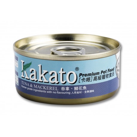 Kakato - 吞拿鱼+鯖花鱼 70G