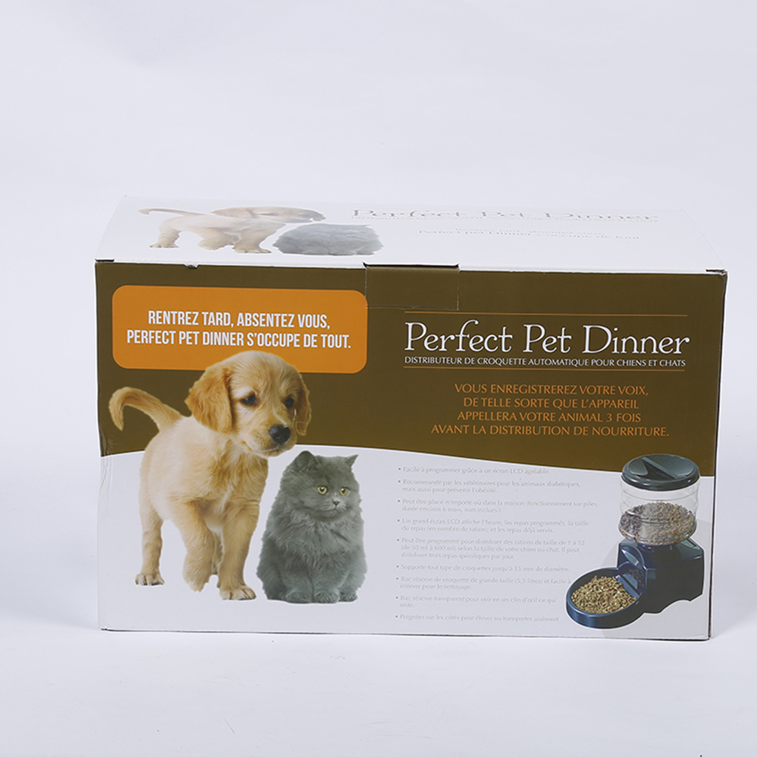 Perfect Pet Diner 电动喂食器(录主人留言x定时x定量x定餐)