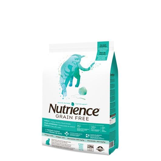 Nutrience 天然無穀物火雞+雞+鴨 室內貓配方 - 5 kg