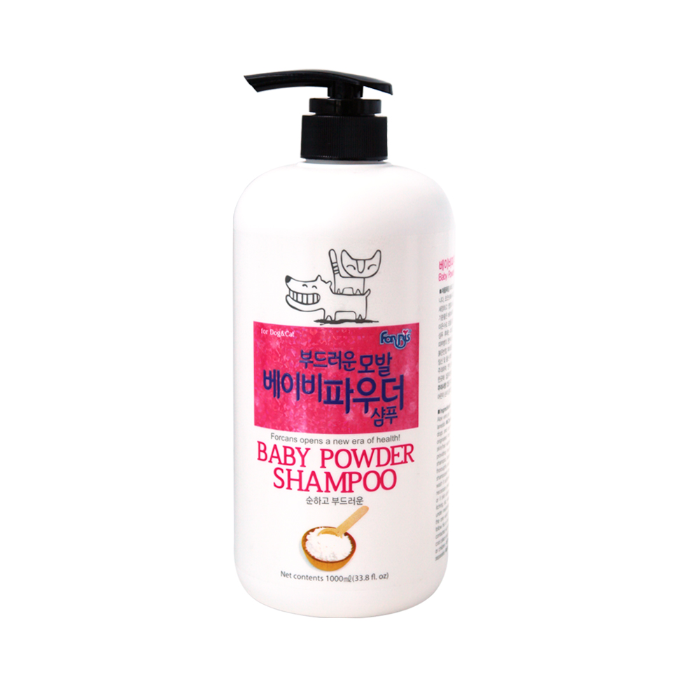 FORBIS BABY POWDER爽身粉味宠物洗毛水（韩国制造)1000ml