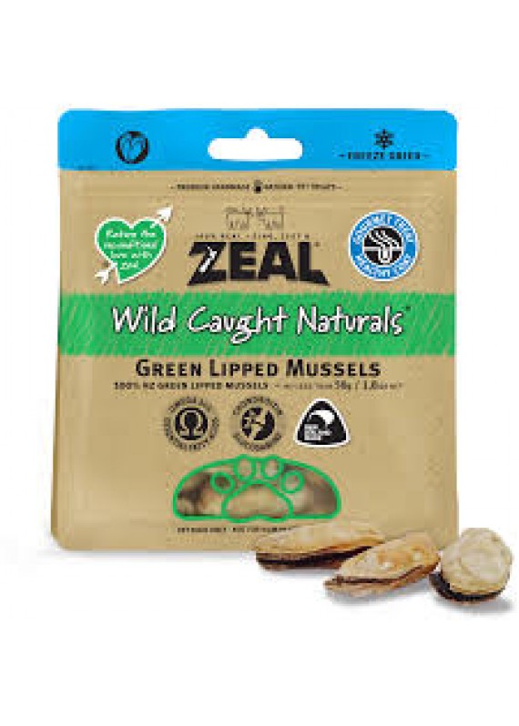 Zeal - Freeze Dried Green Lipped Mussels 原只冷冻脫水野生绿青口 50gx2