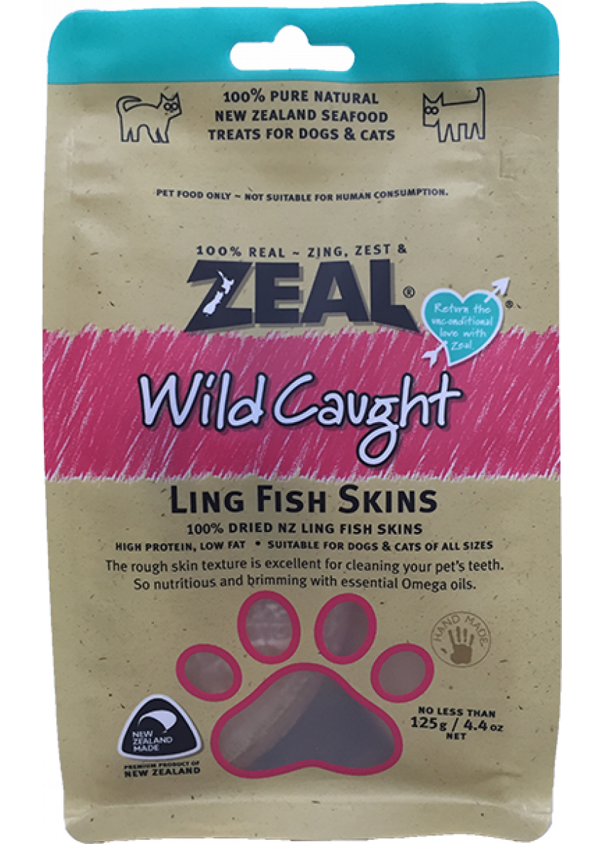 Zeal - NZ Ling Skins 鱈鱼皮 125g