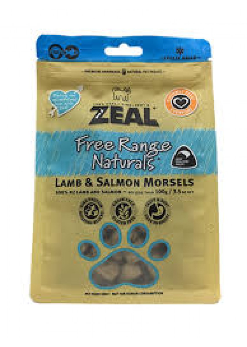 Zeal - Freeze Dried Lamb & Salmon 无榖物冷冻脫水羊+三文鱼纯肉 100gx2