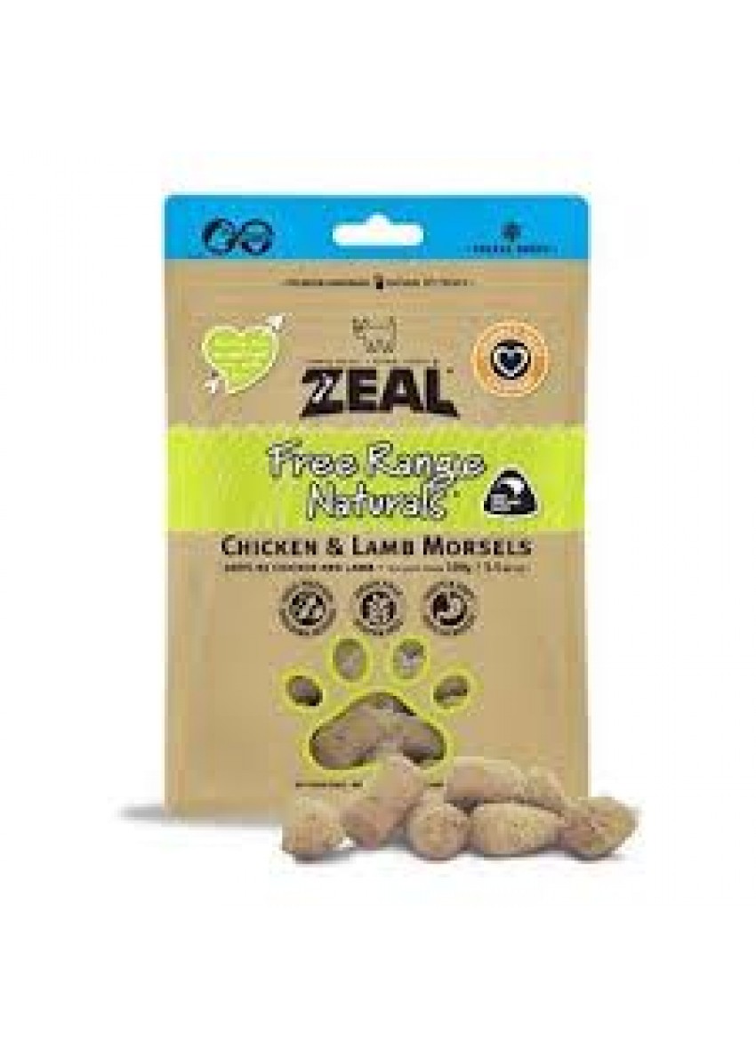 Zeal - Freeze Dried Chicken & Lamb 无榖物冷冻脫水鸡+羊纯肉 100gx2
