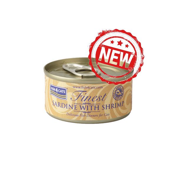 Fish4Cats Finest沙甸鱼鲜虾 貓罐头 70G
