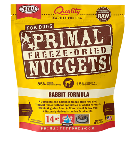 Primal (原始) 犬用低溫脫水糧- 兔肉配方 14oz x 2包優惠