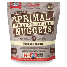 Primal (原始) 犬用低温脫水粮- 鹿肉配方 14oz x 4包同款原箱优惠