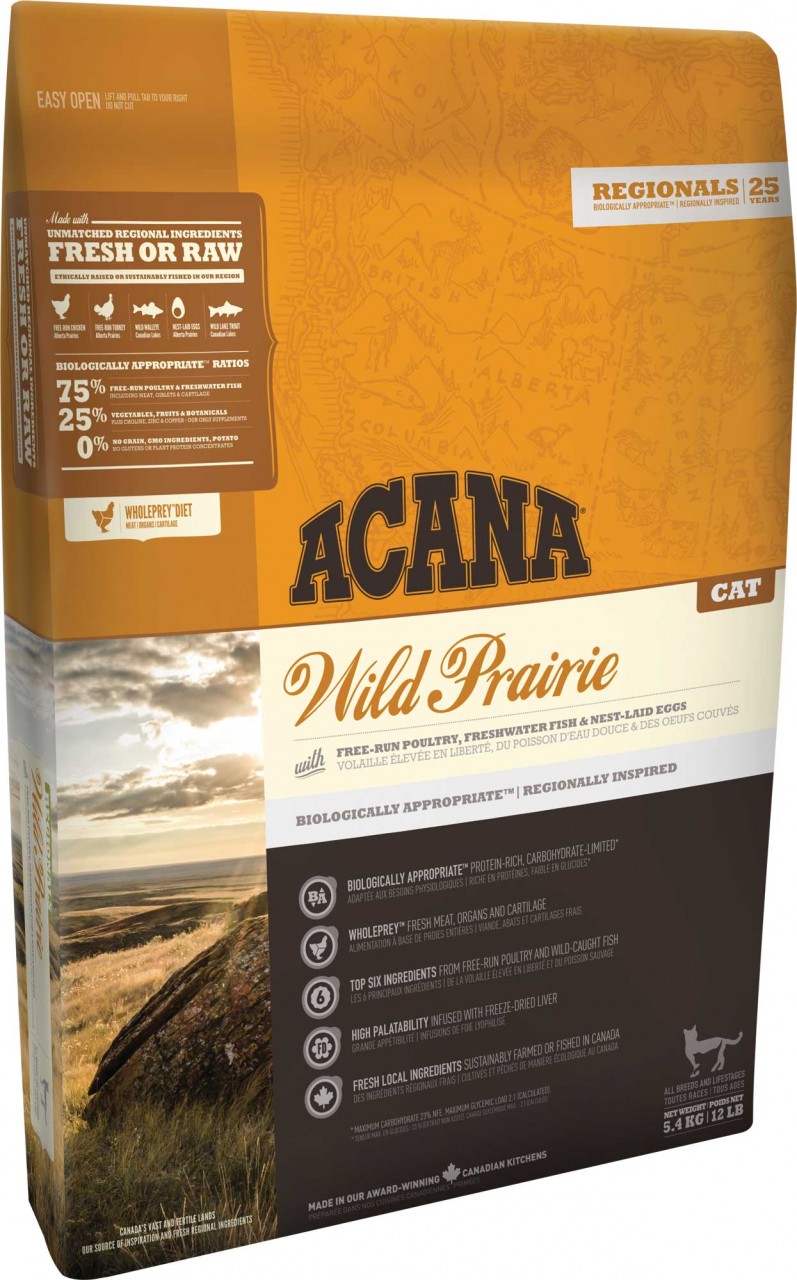 ACANA Wild Prairie Cat & Kitten 传承 地域素材 牧場貓 貓粮 01.8kg