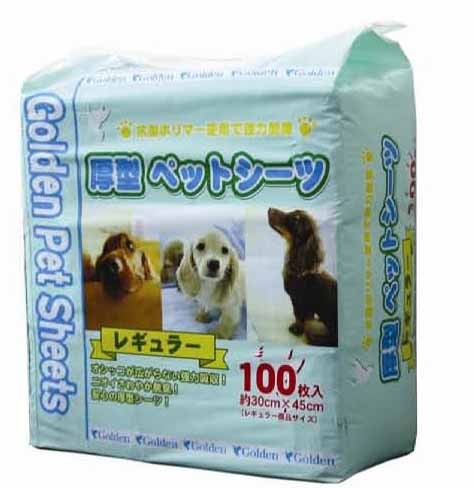 Golden Pet Sheets 1.5呎 強力吸湿除臭厚型宠物尿墊 30x45 100片x 8