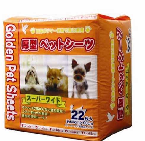 Golden Pet Sheets 3呎 強力吸湿除臭厚型宠物尿墊 60x90 22片x 2