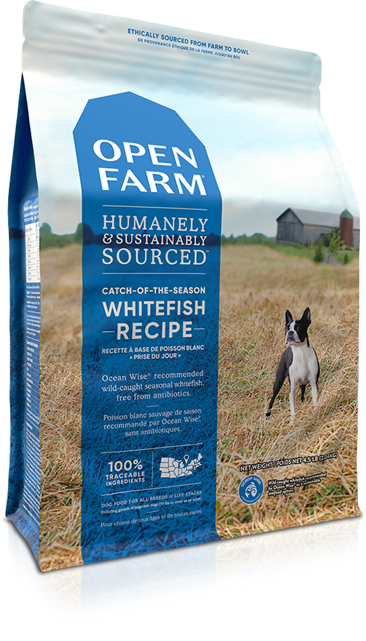 Open Farm <OFWF-24D>无谷物海捕时令白鱼扁豆配方狗粮 24lb
