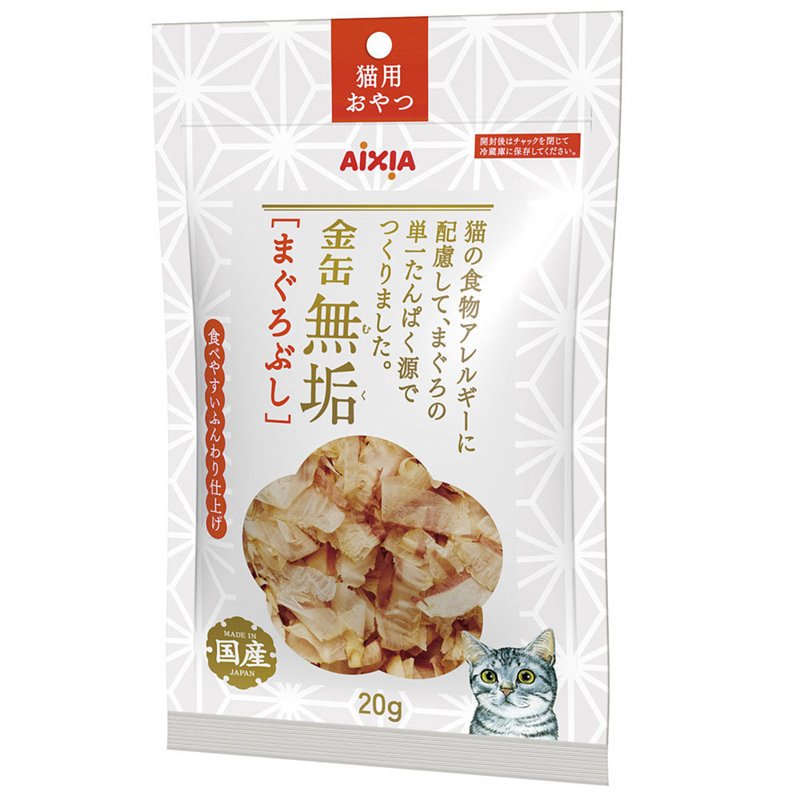 AIXIA - 金缶无垢吞拿鱼片貓零食 20g