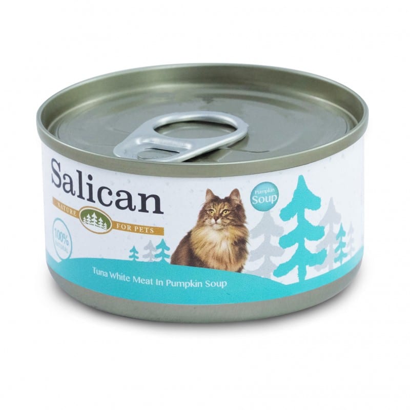 SALICAN 經典吞拿魚系列 吞拿魚南瓜湯 TUNA WHITE MEAT IN PUMPKIN SOUP 主食罐 湖 85G