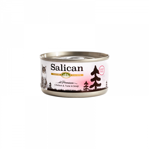 Salican 鮮雞肉+吞拿魚貓罐頭（清湯）Chicken & Tuna Soup 主食罐 - 85g