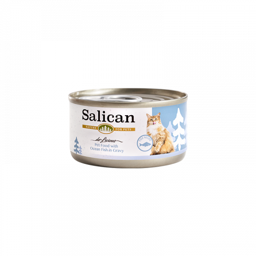 SALICAN 海洋魚貓罐頭（肉汁）OCEAN FISH IN GRAVY 主食罐- 85G