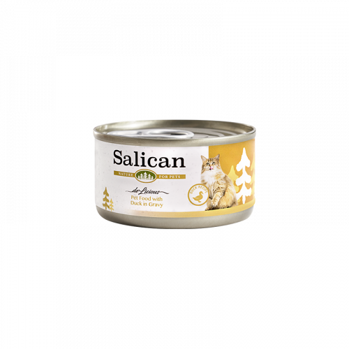 SALICAN 鴨肉貓罐頭（肉汁）DUCK IN GRAVY 主食罐- 85G