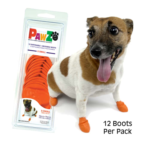 Pawz boots 防水狗脚套 xs (橙)