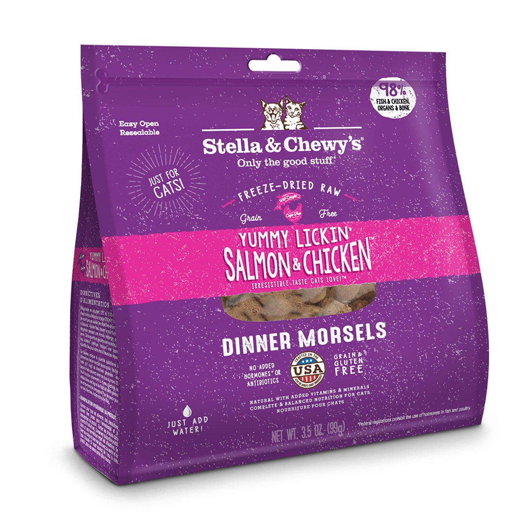 Stella & Chewy's 脫水貓糧  Freeze Dried Dinner Morsels For Cat 三文魚雞肉配方 18oz