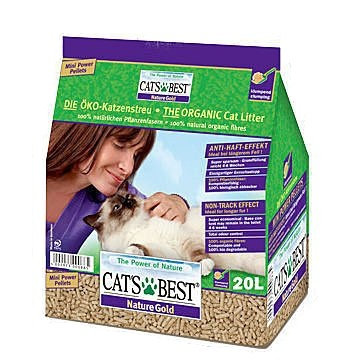 Cat's Best 不黏毛黏結木貓砂 20L (GOLD)