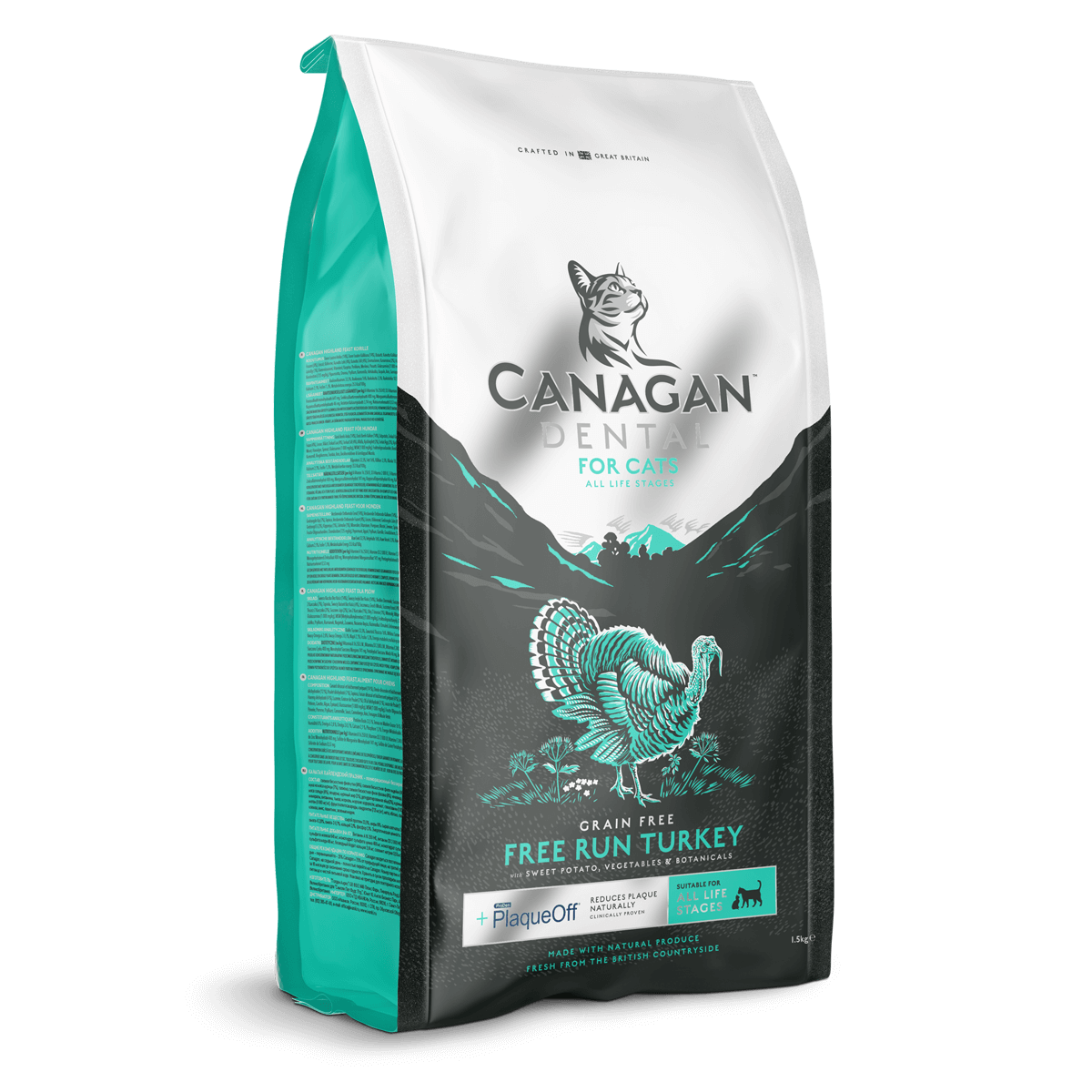 Canagan -DENTAL 原之選 無穀物火雞健齒 (全貓糧) 4kg