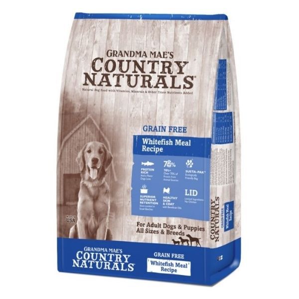 Country Naturals  - 无谷物全犬种三文鱼白鮭鱼配方 23lb (白底蓝)
