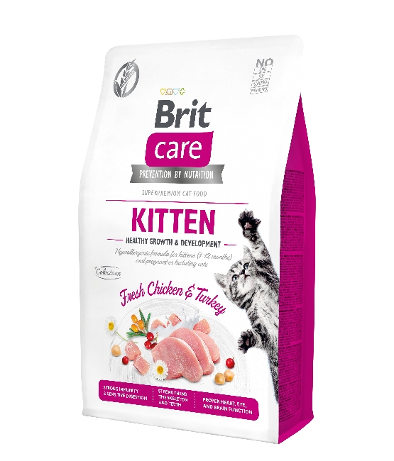 BRIT CARE - Kitten Healthy Growth & Development 幼貓健康成长无谷物配方 2KG