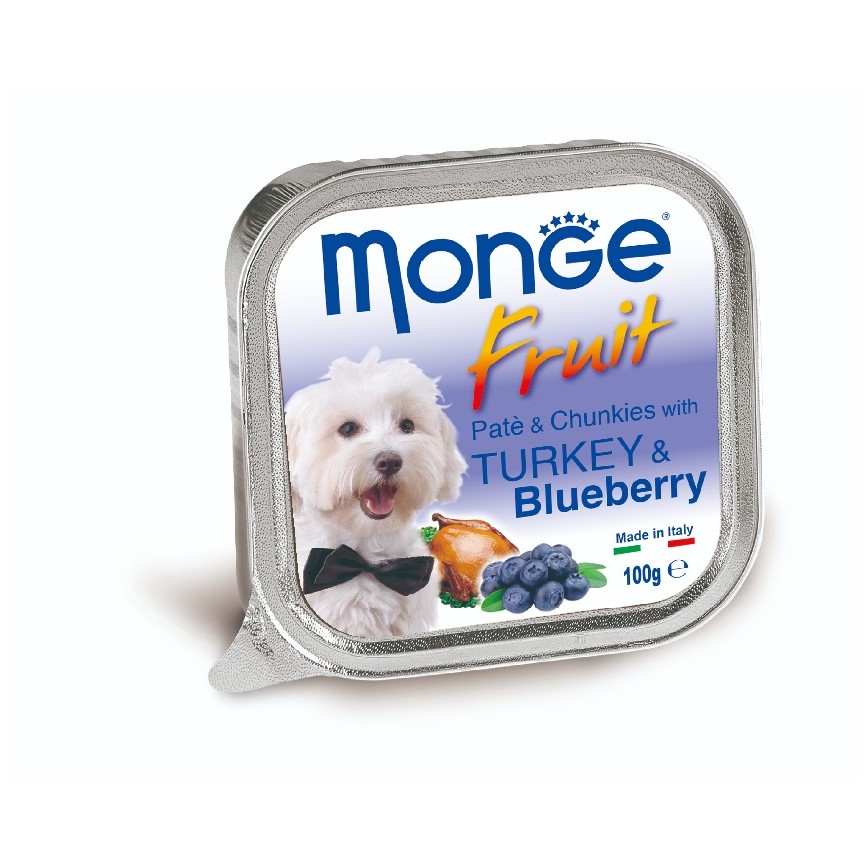 Monge Fruits 狗餐盒 火鸡蓝莓 100g (MO3208)