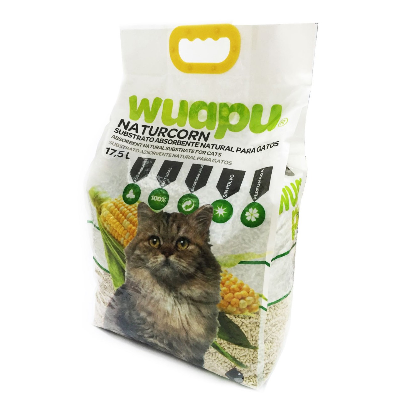 Wuapu 粟米豆腐貓砂(原味) 17.5L x 2包优惠