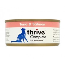 THRIVE 整全膳食100% 吞拿鱼+三文鱼貓罐头 75G