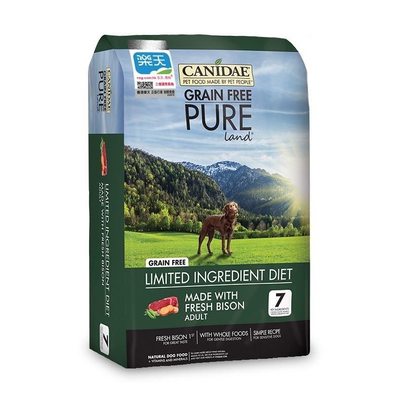 Canidae PURE Land 无谷物草原配方 狗粮 4 lbs